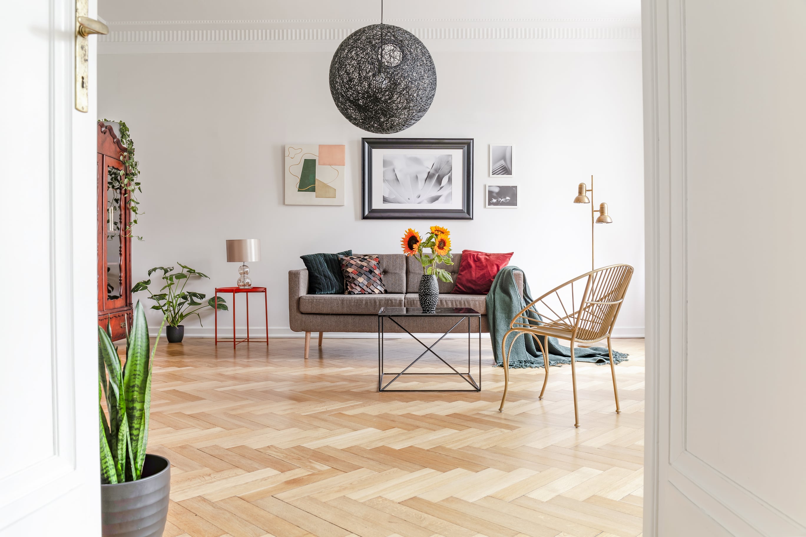 Hardwood flooring samples and styles