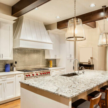 kitchen showing beautiful granite countertop